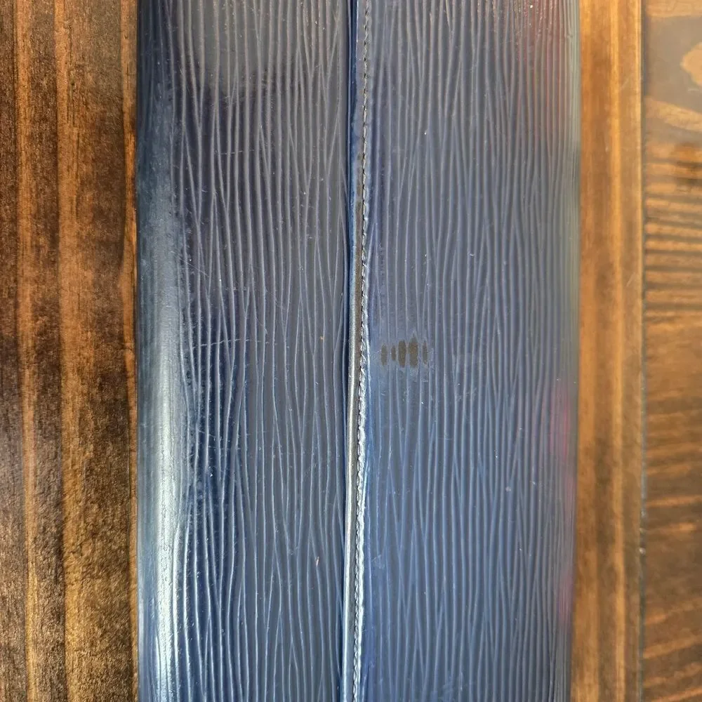 Authentic Louis Vuitton Blue Epi Long Wallet